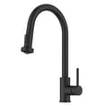 thumbnail image 1 of KRAUS Bolden 2-Function Single Handle Pull Down Kitchen Faucet in Matte Black, 1 of 7
