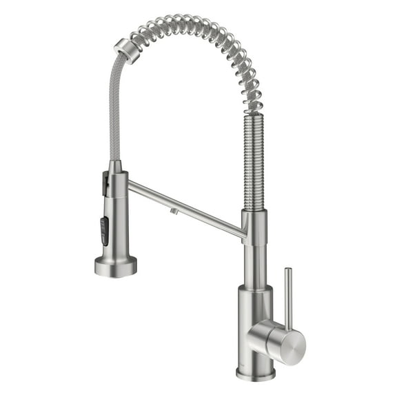 KRAUS Bolden 2-in-1 Commercial Style Pull Down Single Handle Water Filter Kitchen Faucet for Reverse Osmosis or Water Filtration System in Spot-Free Stainless Steel