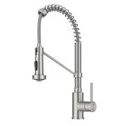 KRAUS Bolden Commercial Style 2-Function Single Handle Pull Down Kitchen Faucet in Stainless Steel