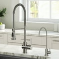thumbnail image 1 of KRAUS Britt™ Commercial Style Kitchen Faucet and Purita™ Water Filter Faucet Combo in Spot Free Stainless Steel, 1 of 3
