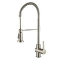 thumbnail image 1 of KRAUS Britt Single Handle Commercial Style Kitchen Faucet in Spot Free Stainless Steel Finish, 1 of 7