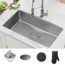 KRAUS Dex 33 Undermount 16 Gauge Stainless Steel Single Bowl Kitchen Sink