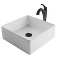 thumbnail image 1 of KRAUS Elavo 15-inch Square White Porcelain Ceramic Bathroom Vessel Sink and Arlo Faucet Combo Set with Pop-Up Drain, Oil Rubbed Bronze Finish, 1 of 7