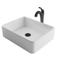 thumbnail image 1 of KRAUS Elavo 19-inch Modern Rectangular White Porcelain Ceramic Bathroom Vessel Sink and Arlo Faucet Combo Set with Pop-Up Drain, Oil Rubbed Bronze Finish, 1 of 7