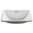 thumbnail image 1 of KRAUS Elavo 21-inch Rectangular Undermount White Porcelain Ceramic Bathroom Sink with Overflow, 1 of 9