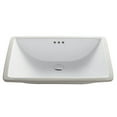 thumbnail image 1 of KRAUS Elavo 23-inch Rectangular Undermount White Porcelain Ceramic Bathroom Sink with Overflow, 1 of 9