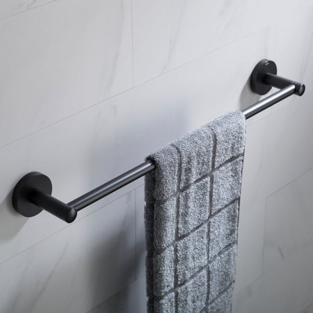 KRAUS Elie 18-inch Bathroom Towel Bar, Matte Black Finish