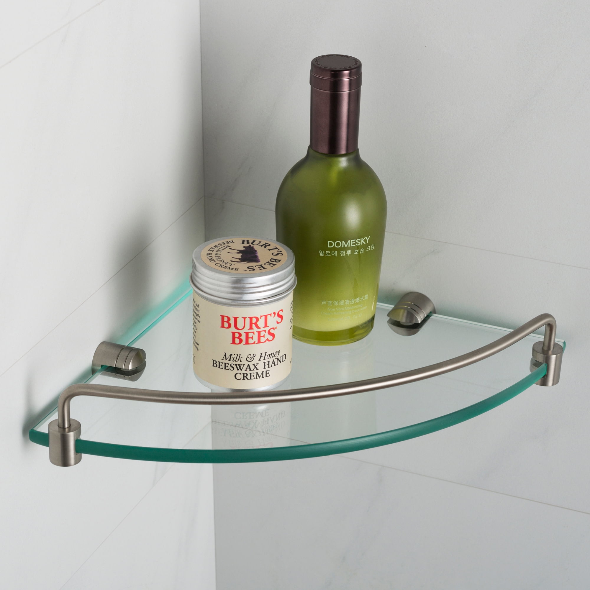 Kraus Corner Bathroom Shelf Metal Shower Organizer, Brushed Nickel ...