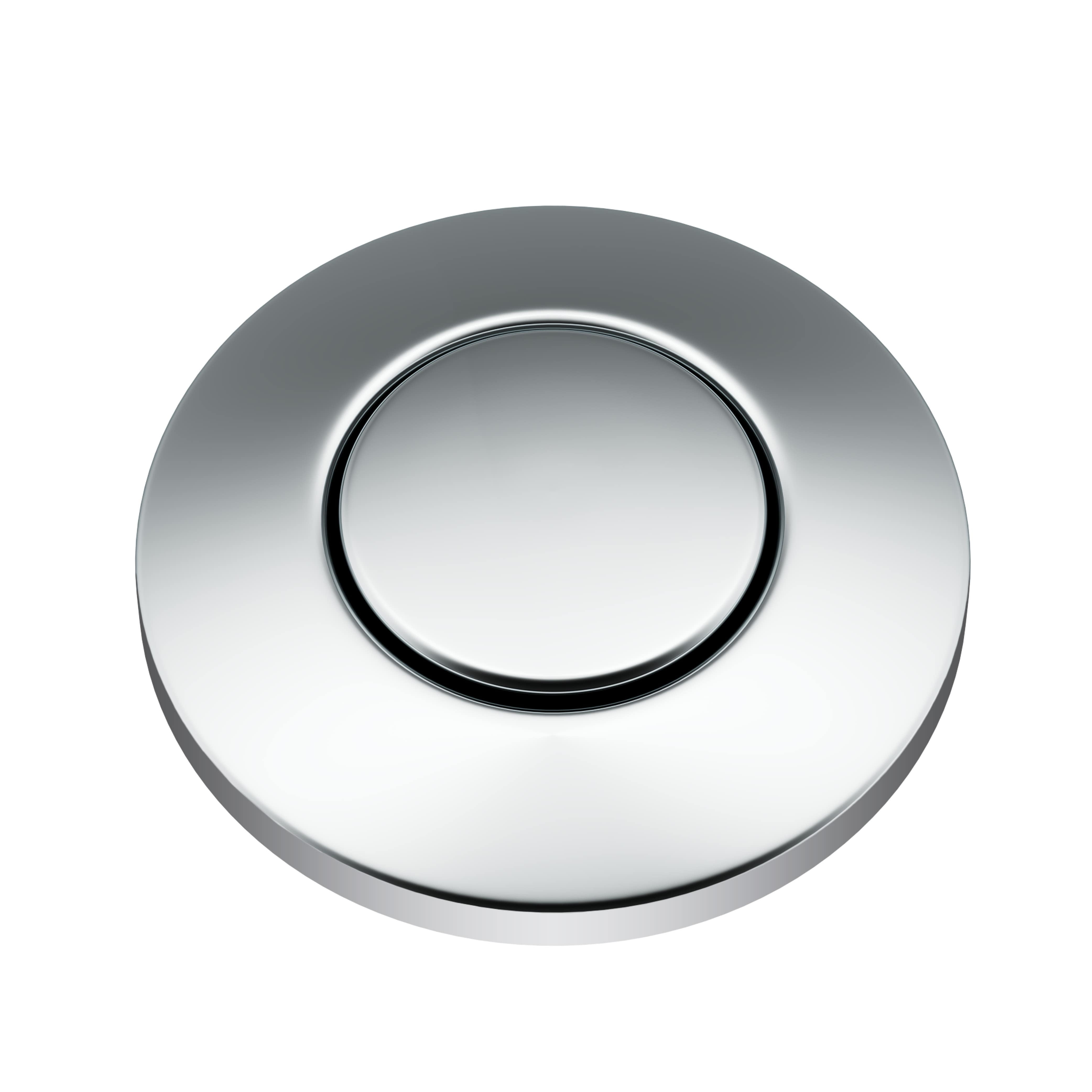 KRAUS Garbage Disposal Air Switch Kit in Chrome with Push Button, AC