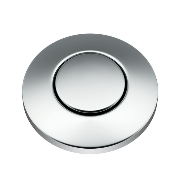 KRAUS Garbage Disposal Air Switch Kit in Chrome with Push Button, AC Adapter, Power Cord, and Air Tube Included