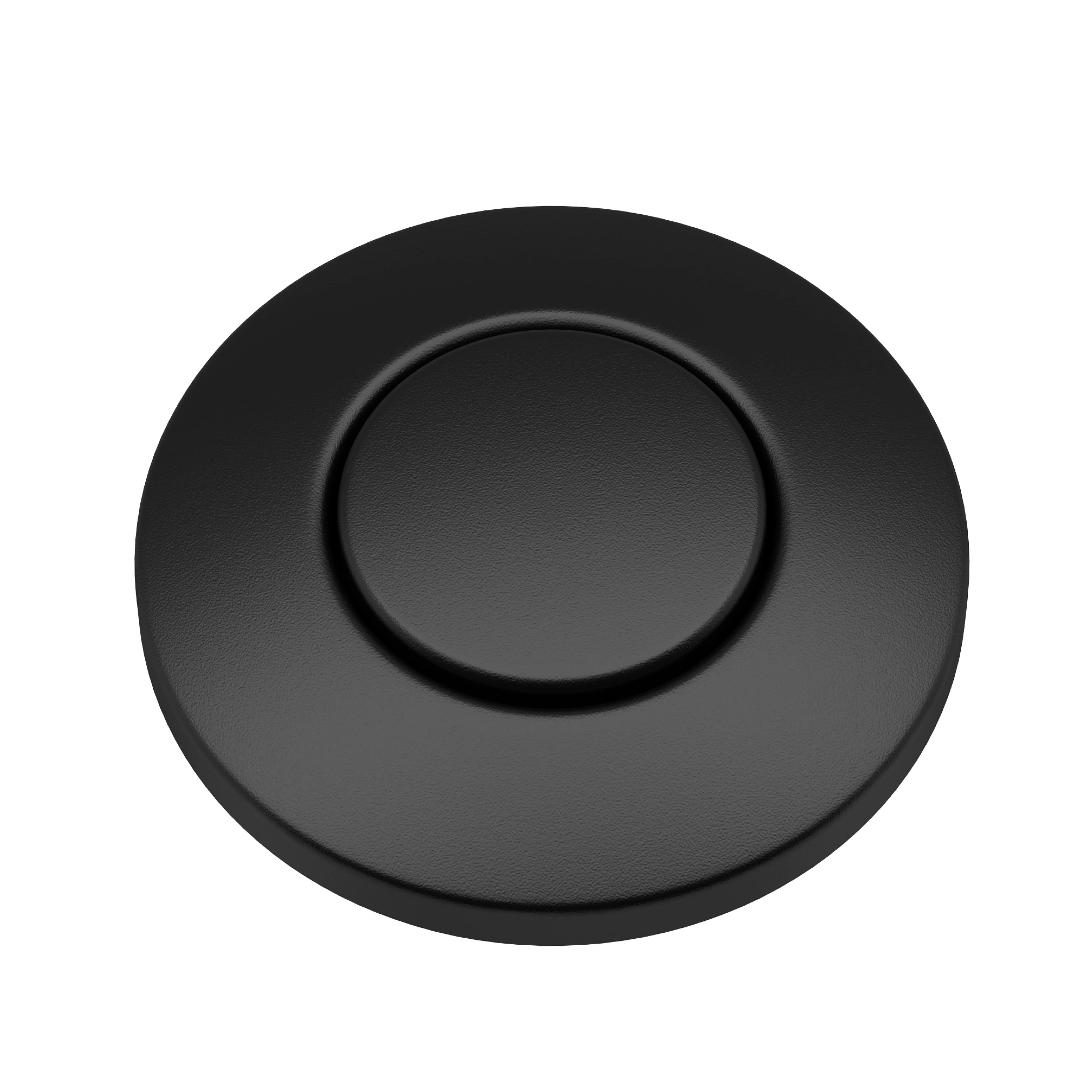 KRAUS Garbage Disposal Air Switch Kit In Matte Black With Push Button KRAUS Garbage Disposal Air Switch Kit In Matte Black With Push Button