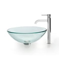 thumbnail image 1 of KRAUS Glass Vessel Sink with Ramus Faucet in Chrome, 1 of 5