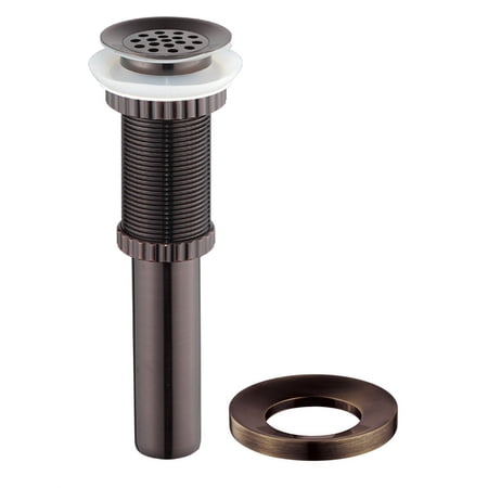 KRAUS Grid Style Drain and Mounting Ring in Oil Rubbed Bronze
