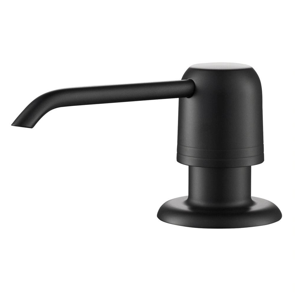 Matte Black Modern Brass Kitchen Soap Dispenser