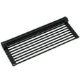KRAUS Multipurpose OverSink RollUp Dish Drying Rack in Black