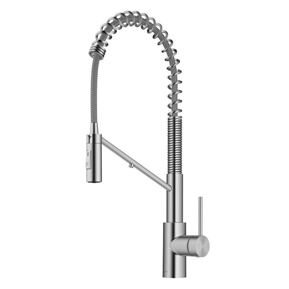 KRAUS Oletto 2-in-1 Commercial Style Pull-Down Single Handle Water Filter Kitchen Faucet for Reverse Osmosis or Water Filtration System in Spot-Free Stainless Steel