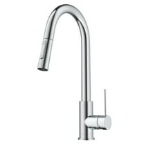 KRAUS Oletto Contemporary Pull-Down Single Handle Kitchen Faucet in Chrome