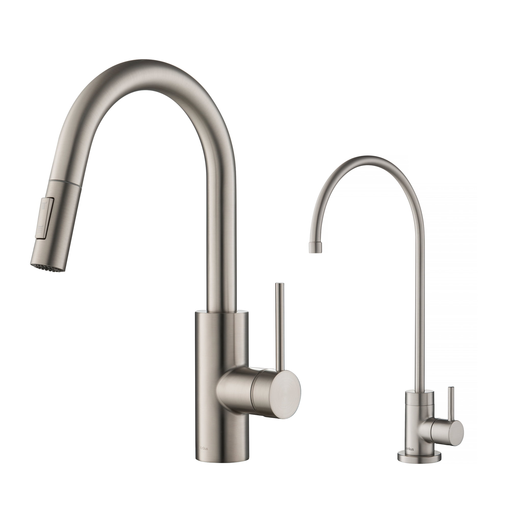 Spot Free Stainless Steel Pull-Down Kitchen Faucet with Water Filter