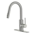 thumbnail image 1 of KRAUS Oletto Single Handle Pull Down Kitchen Faucet with QuickDock Top Mount Installation Assembly in Spot Free Stainless Steel, 1 of 7
