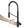 thumbnail image 1 of KRAUS Oletto Touchless Sensor Commercial Pull-Down Single Handle Kitchen Faucet with QuickDock Top Mount Assembly in Matte Black, 1 of 16