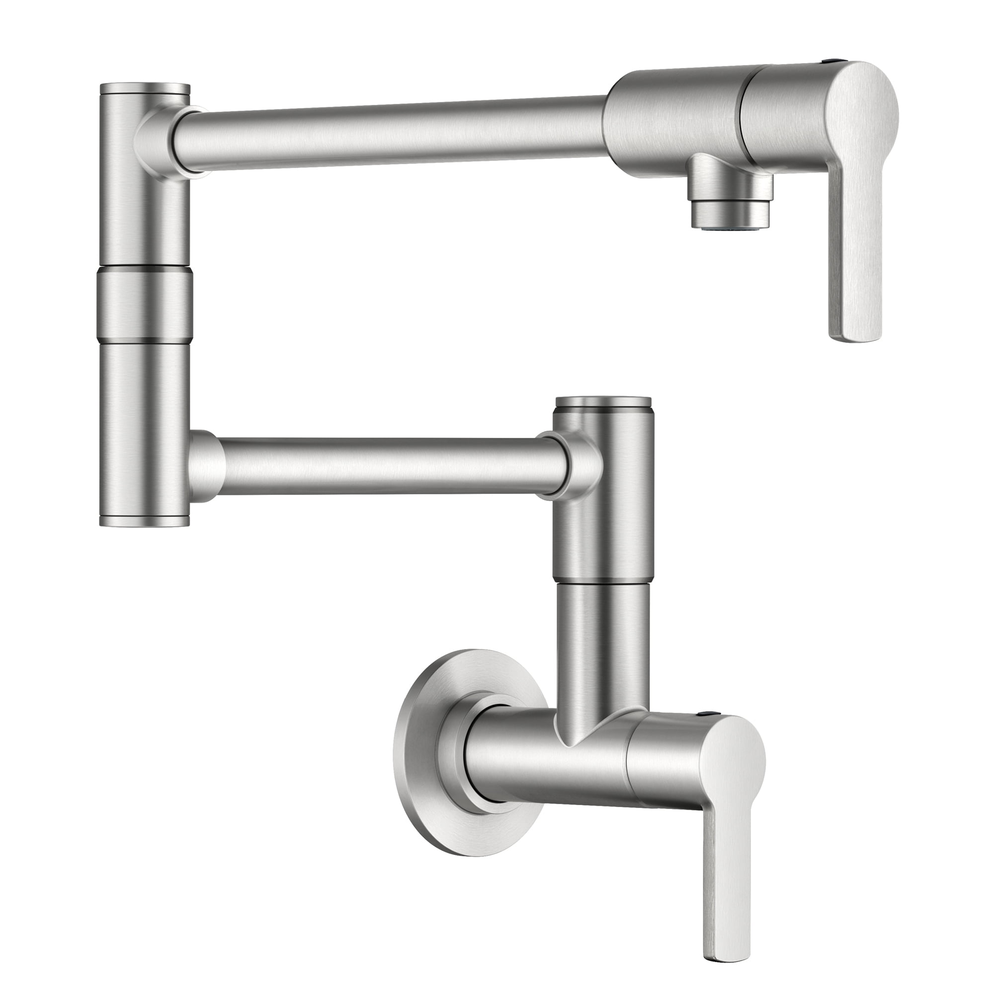 KRAUS® Oletto™ Wall Mount Pot Filler Kitchen Faucet with Retractable Arm in Spot-Free Stainless Steel