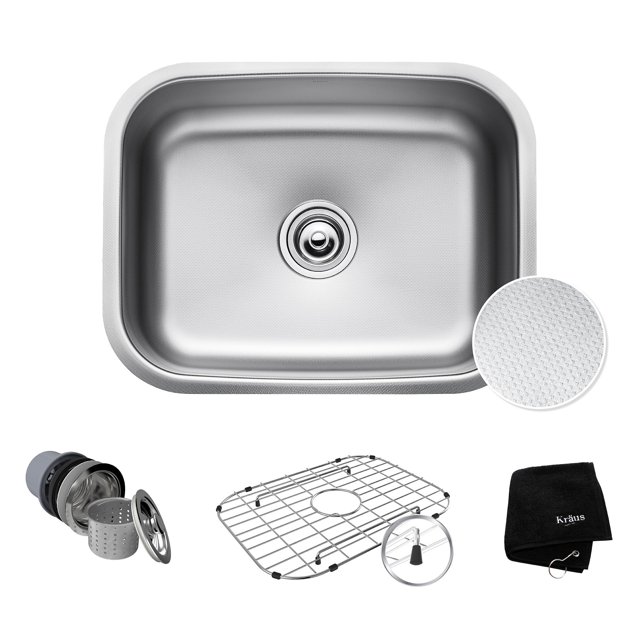 KRAUS Outlast MicroShield™ ScratchResist Stainless Steel Undermount