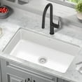 thumbnail image 1 of KRAUS Pintura 32 Undermount Porcelain Enameled Steel Single Bowl Kitchen Sink in White, 1 of 14
