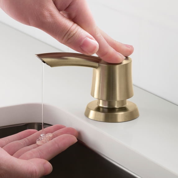 KRAUS Savan™ Kitchen Soap Dispenser, Brushed Gold