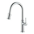 thumbnail image 1 of KRAUS Sellette™ Single Handle Pull Down Kitchen Faucet with Dual Function Sprayhead in Chrome Finish, 1 of 13