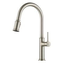 KRAUS Sellette⢠Single Handle Pull Down Kitchen Faucet with Dual Function Sprayhead in all-Brite⢠Spot Free Stainless Steel Finish