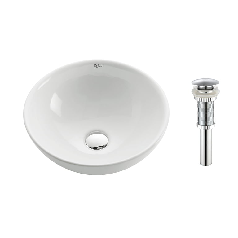 Solid Metal Vessel Sink Mounting Ring - Brushed Nickel Base For Glass Bathroom Sinks