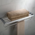 thumbnail image 1 of KRAUS Stelios Bathroom Shelf with Towel Bar, Chrome Finish, 1 of 7