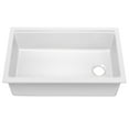 thumbnail image 1 of KRAUS Turino 33” Fireclay Workstation Drop-In / Undermount Single Bowl Kitchen Sink in Gloss White, 1 of 7