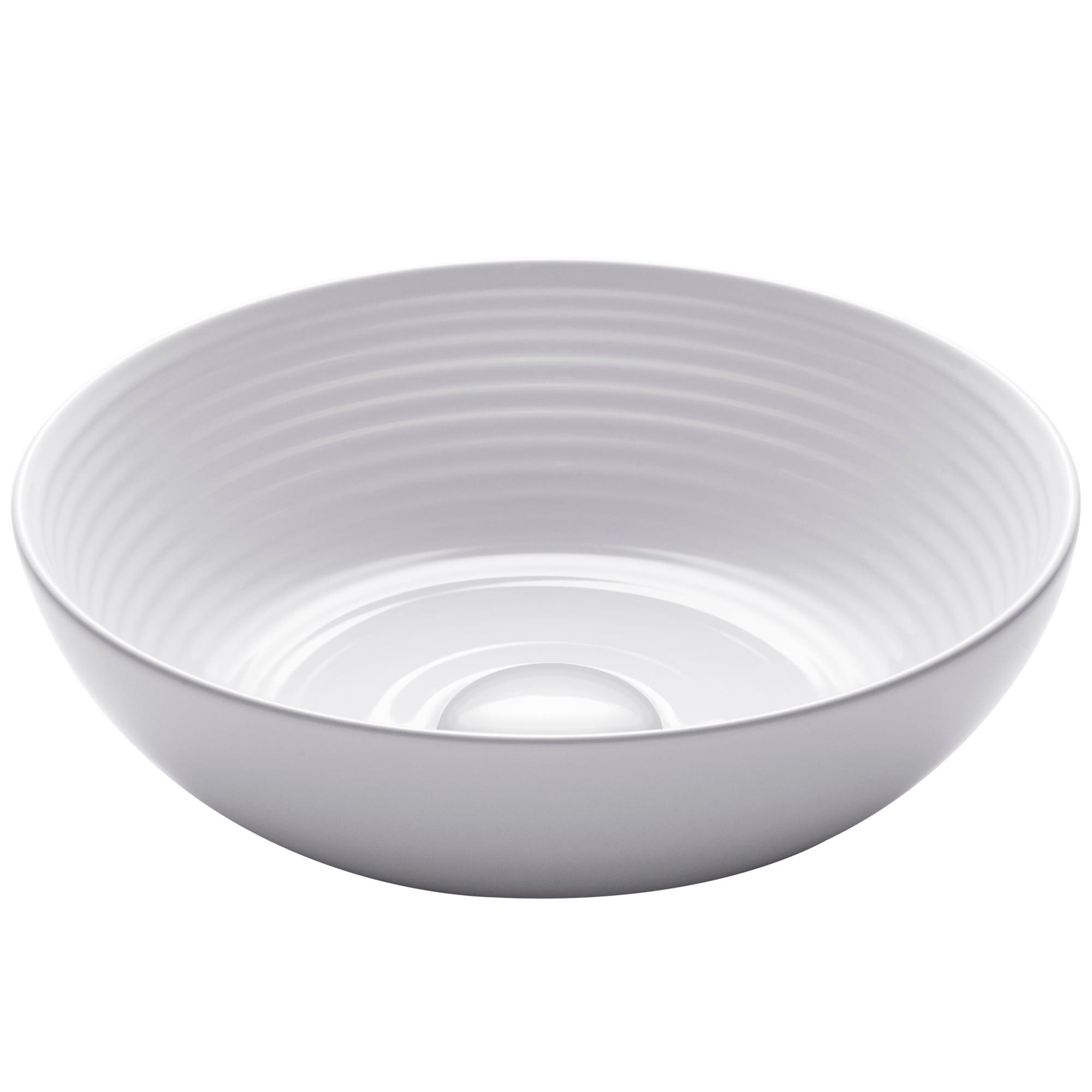 Viva 13" Round White Ceramic Vessel Bathroom Sink