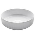 thumbnail image 1 of KRAUS Viva Round White Porcelain Ceramic Vessel Bathroom Sink, 15 3/4 in. D x 4 3/4 in. H, 1 of 13