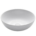 thumbnail image 1 of KRAUS Viva Round White Porcelain Ceramic Vessel Bathroom Sink, 16 1/2 in. D x 5 1/2 in. H, 1 of 14