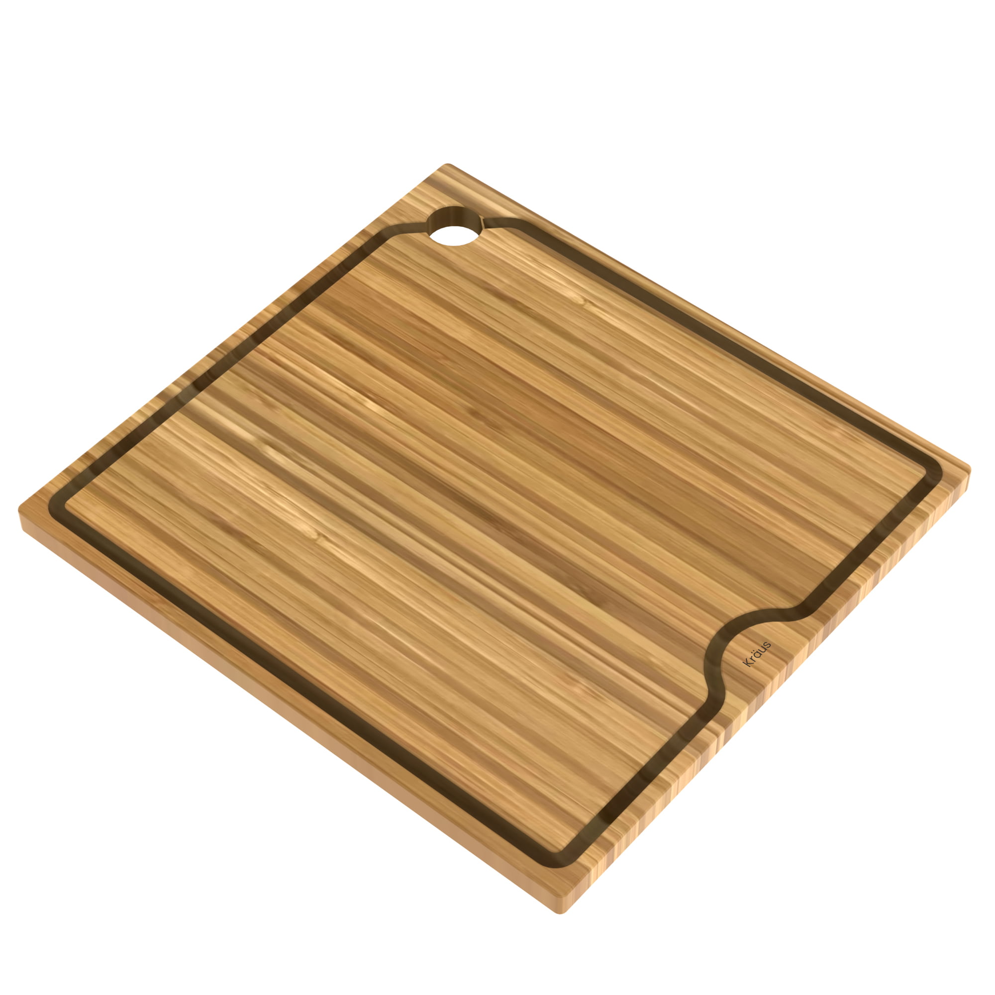 KRAUS 18.5 in. x 12 in. Rectangle Organic Solid Bamboo Cutting Board for  Kitchen Sink KCB-102BB - The Home Depot