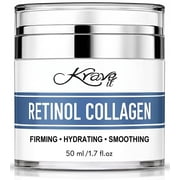 KRAVE IT Retinol Cream for Face, 2.5% Anti-Aging Moisturizer with Hyaluronic Acid, Reduces Wrinkles, Fine Lines & Dark Spots, Night and Day Face Cream for Women & Men, Fragrance Free, 1.7 fl oz