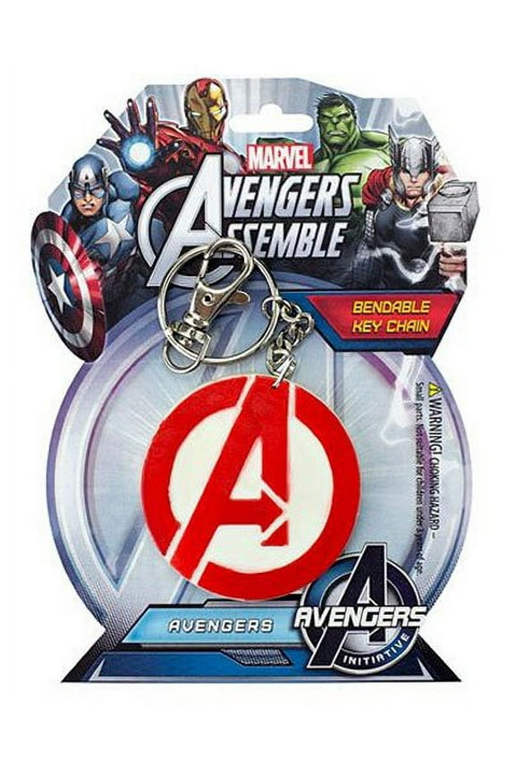 KRB 4606 Avengers A Logo 3 inch Bendable Keychain