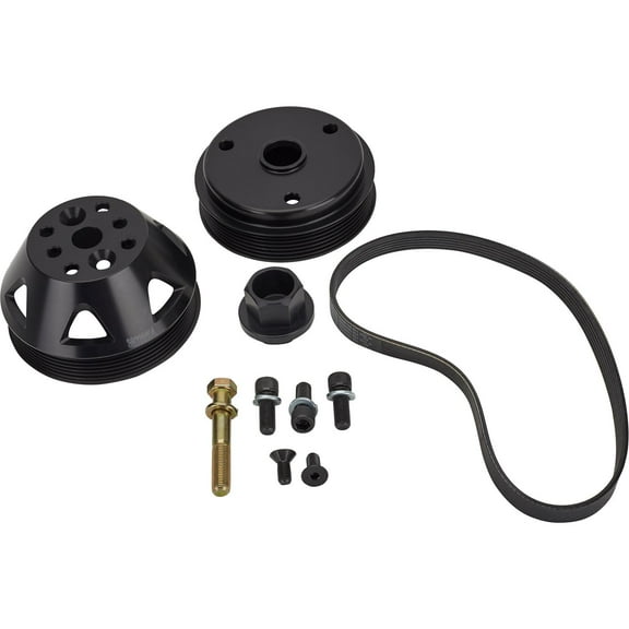 KRC 16225604 SBC Serpentine Conversion Kit, Crank and WP Pulley