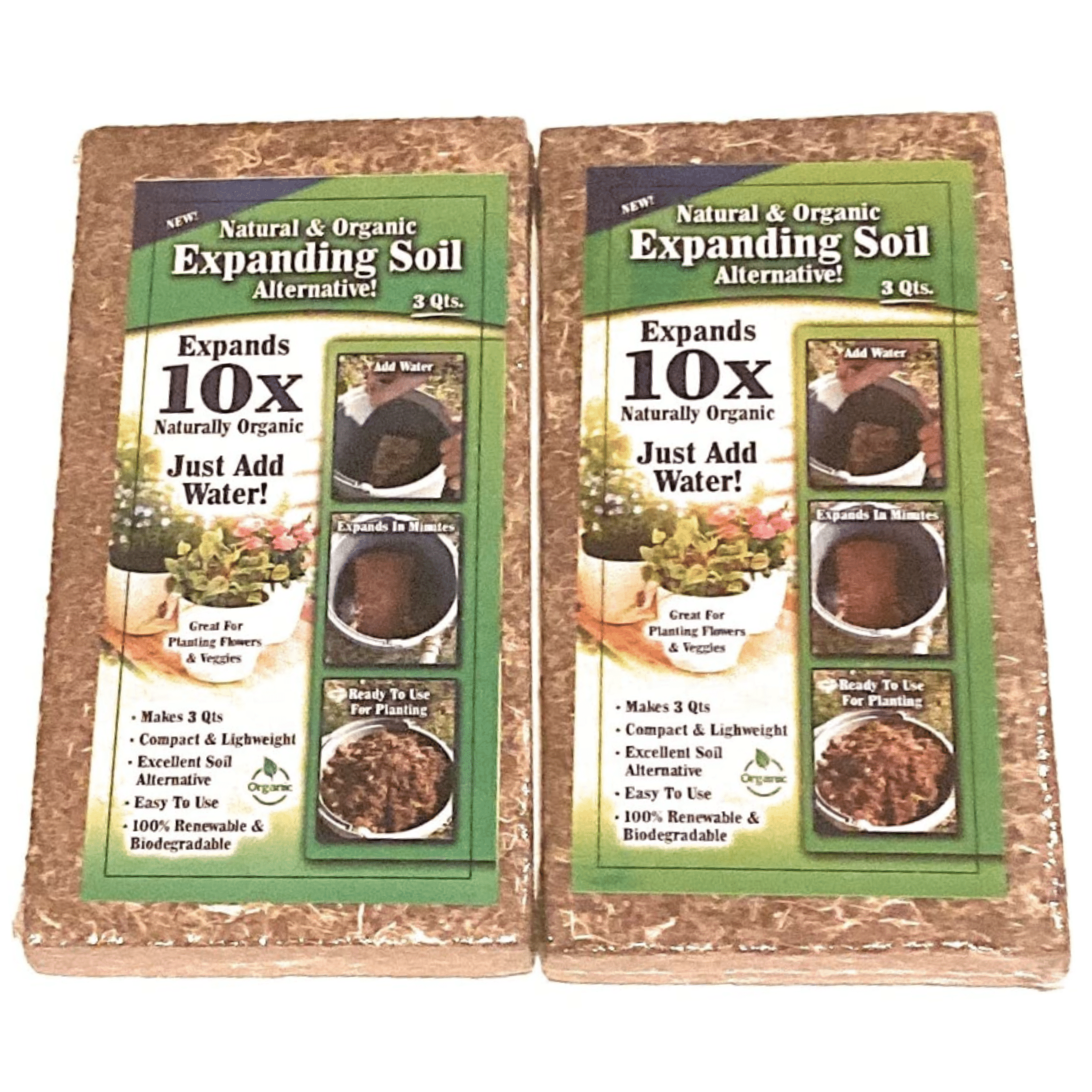KRE Natural and Organic Expanding Soil 5.08 Ounces Indoor Potting Soil ...