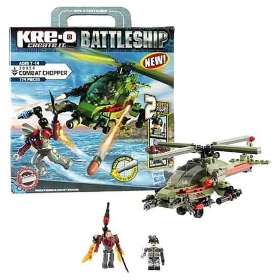 KRE-O Battleship Combat Chopper Building Set - 2 Kreon Figures Included - 174 Pieces