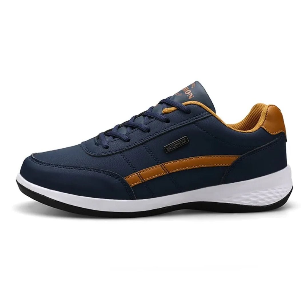 Men Leather Casual Italian Breathable Non-slip Sneakers Shoes