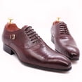 thumbnail image 1 of KRE Prime Men Luxury Oxford Snake Skin Prints Classic Style Dress Leather Shoes, 1 of 10