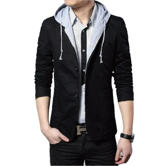 KRE Prime Men Street Style Hooded Blazer