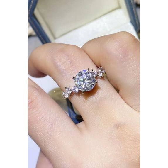 KRE Prime Women 2 Carat Moissanite 925 Sterling Silver Ring