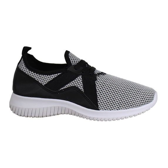 KRE Prime Womens Mesh Track Sneakers - Black