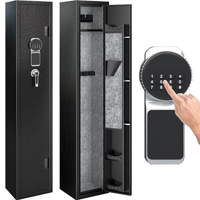 KAER 2 Gun Safe, Assembled Rifle Safe with 180-Degree Full Access Door ...