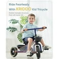 thumbnail image 1 of KRIDDO TC003-Blue KRIDDO Kids Tricycles Age 24 Month to 4 Years, Toddler Kids Trike for 2.5 to 5 Year Old, Gift Toddler Tricycles for 2-4 Year Olds, Trikes for Toddlers, Blue, 1 of 6