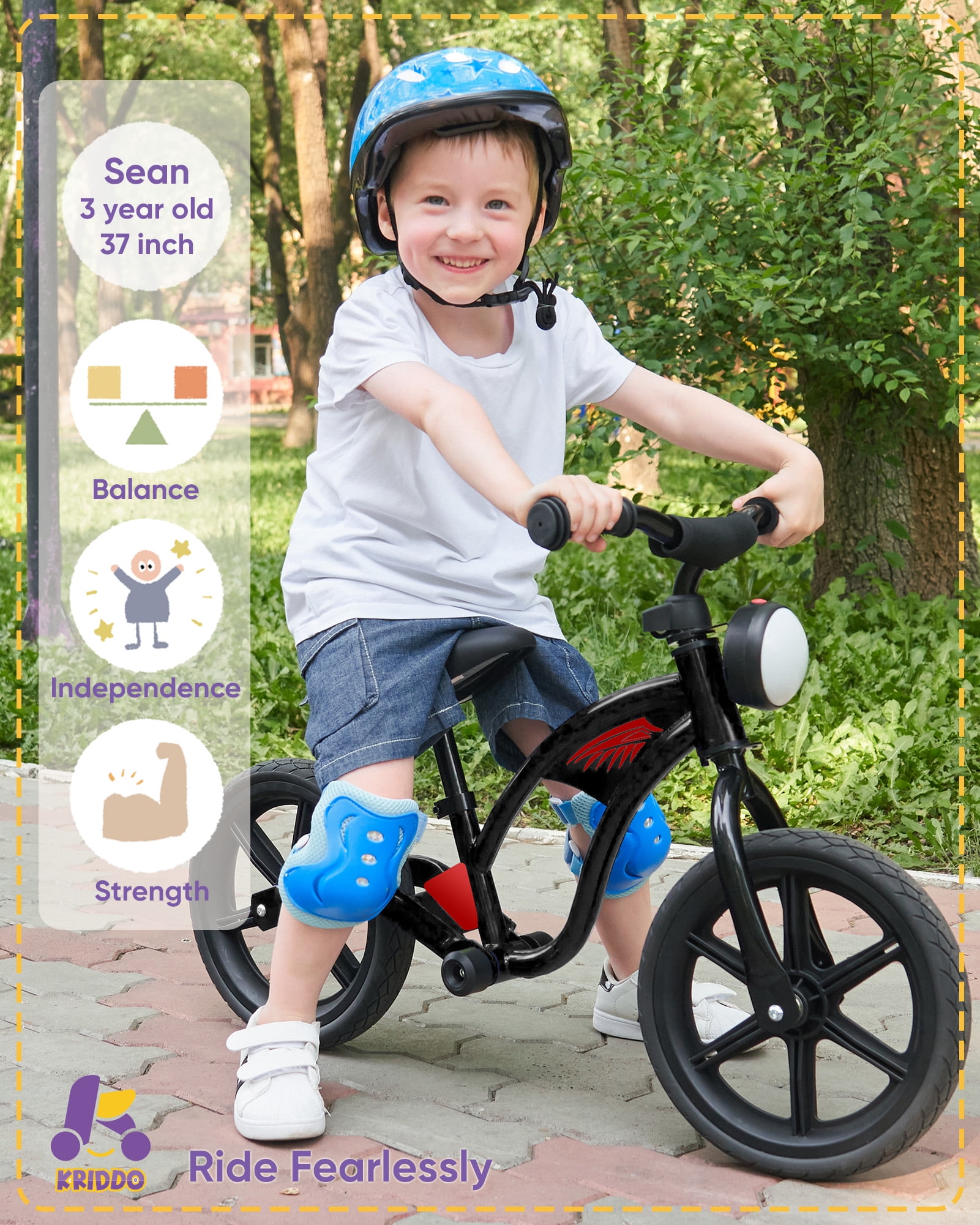 Kids pedaless apppropriate bike